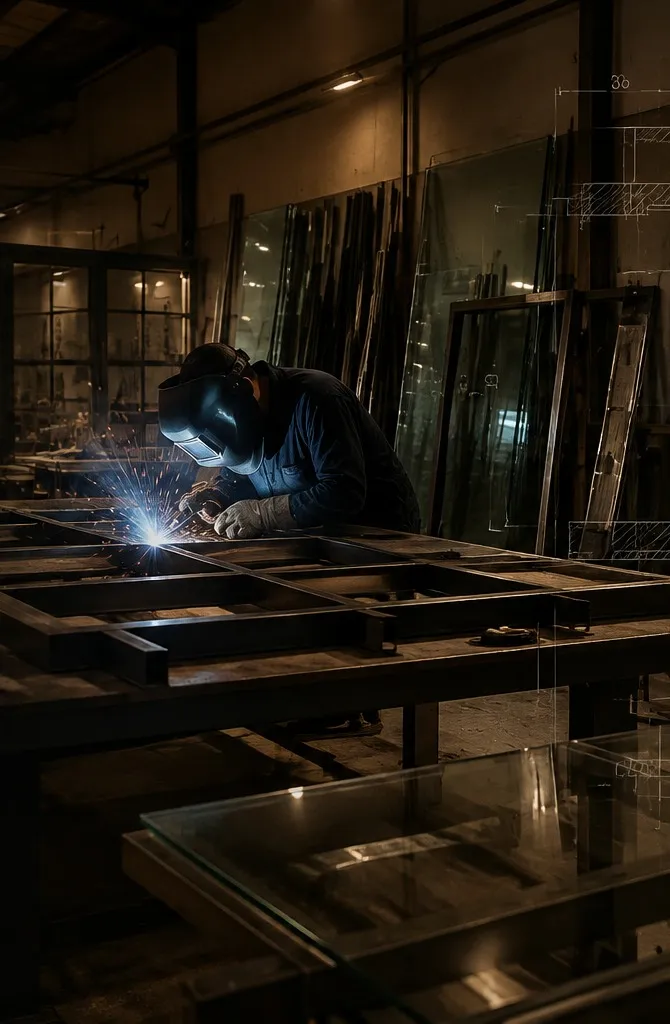 Atelier de métallerie — assemblage sur mesure